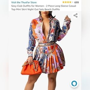2 piece skirt set